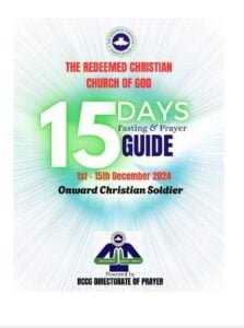 RCCG 15 Days Prayer And Fasting Guide 2024